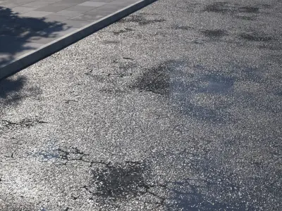 Large area seamless wet asphalt texture Texture