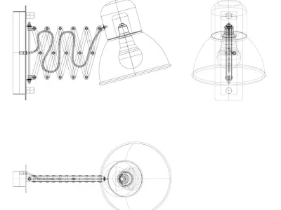 Wall Lamp Nowodvorski Harmony 3D model