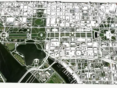 Capitol Hill Washington Columbia USA  3D model