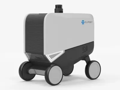Delivery robot Eliport 3D model