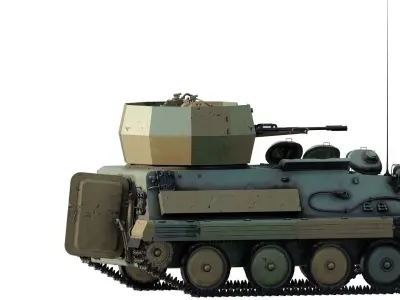 Type 63 armoured personnel carrier with turret 3D model