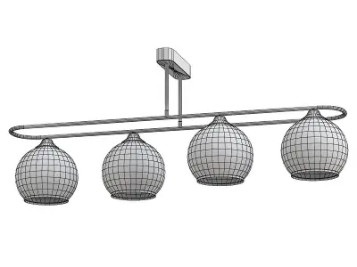frontino-66667-01-15-04 three glass globes hanging from gold ... 3D model
