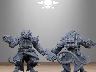 Corrupted Guard Raticus 3D print model