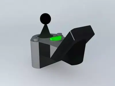 joystick controller with light Free 3D model
