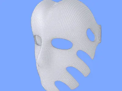  Black Mask Free low-poly 3D model