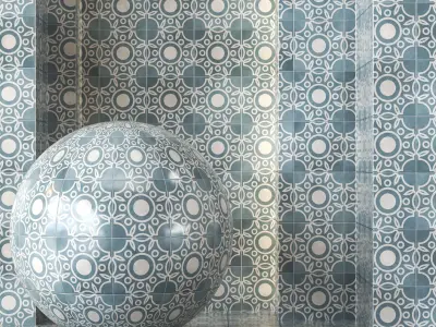 Morocco Tile Texture 4K - Seamless - 4 Color  Texture