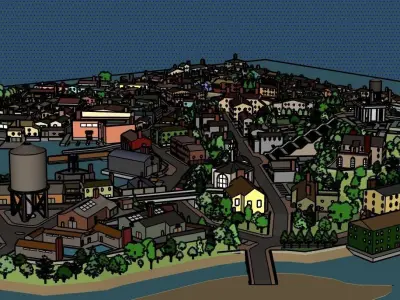 huge island 3D print model