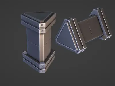 HardSurface - Sci-Fi Signal Tower  3D model