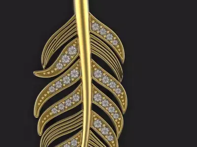 Wing pendant Silver Gold  Print 3D print model