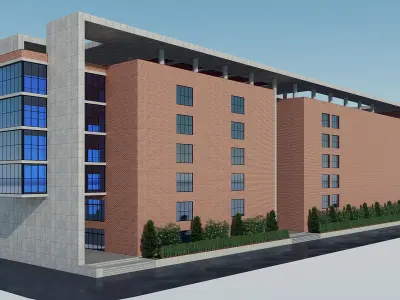 Building 7 apartment 3D model