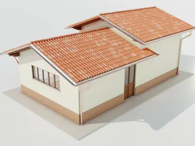 Italian Farm Building - Garage 2 3D model