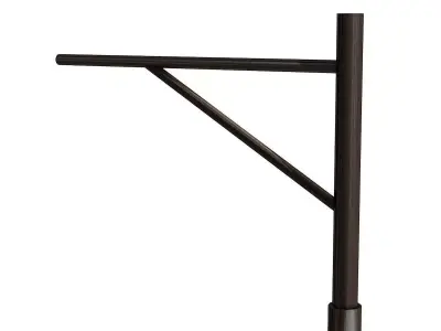 Wooden Barrier  Low-poly 3D model