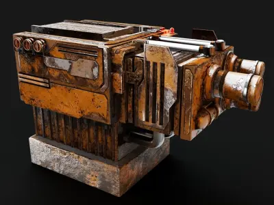 Sci-fi industrial detail 3D model