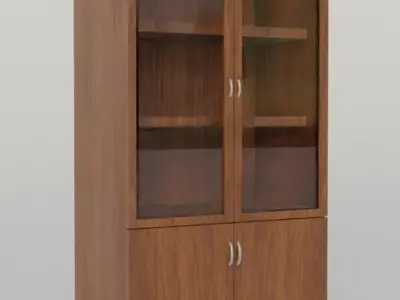 cabinet or library Low-poly 3D model