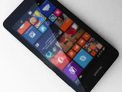 Microsoft Lumia 535 Black 3D model