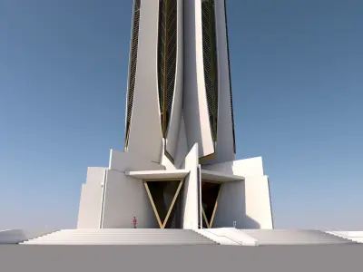 SciFi Tower - Post Modern Gothic 3D model