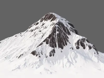 Snow Mountain 01 3D model