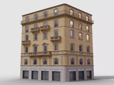 Classic Italian Building  3D model