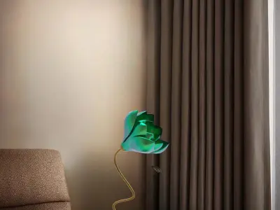 Table flower Lamp 3D print model