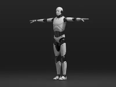  Cyborg Male T-pose 