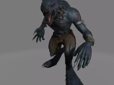 werewolf 3D model
