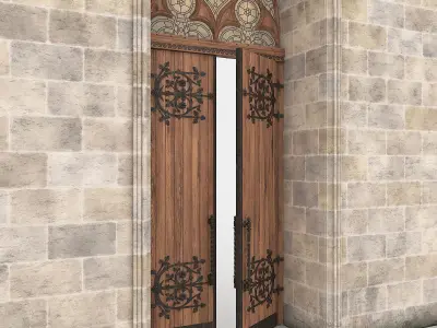Gothic Door 3D model