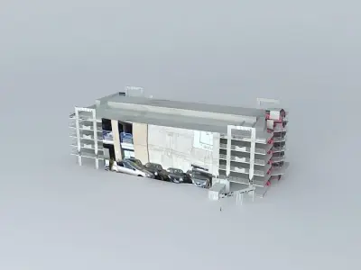 Parking Station Free 3D model