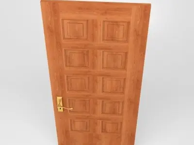 Panel Door 3D model purchase