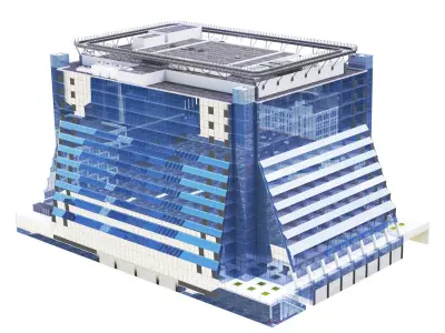 Building 5 Manhattan West  New York 3D model