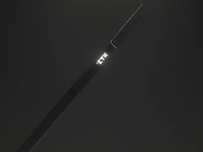 Sci-fi ninja sword  Low-poly 3D model