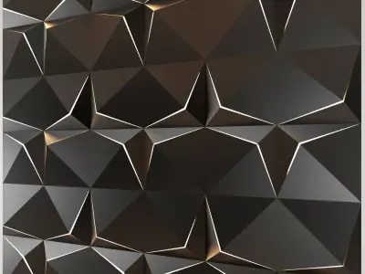 3d panel 10 Low-poly 3D model