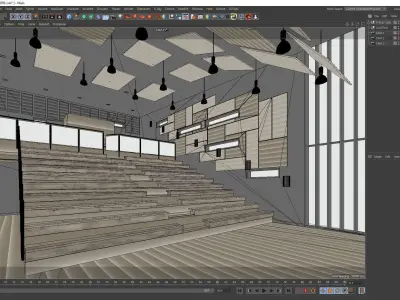 Arts Theatre Auditorium  3D model