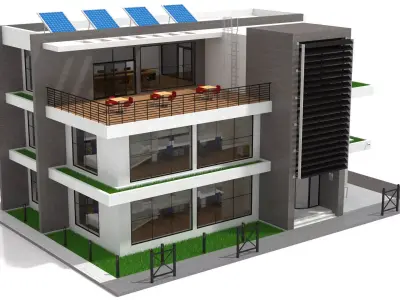Office Building 3D model