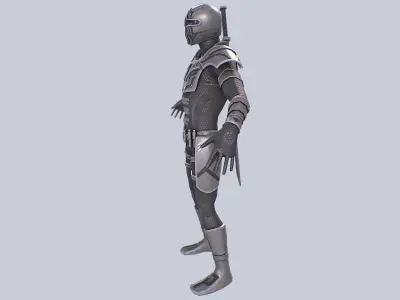 Scifi character Low-poly 3D model purchase