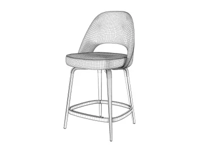 Saarinen Executive Bar and Counter Stool 3D model