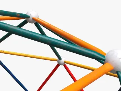 Playground climbing hemisphere 3D model