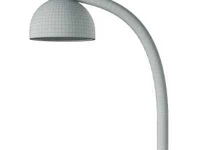 Tall Street Lamp 01 Low-poly 3D model