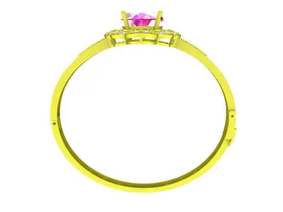 Marquise Halo Ring 3D Model 6449 3D print model