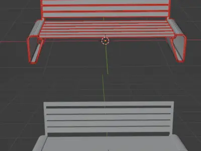 bench 3D model