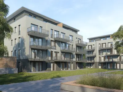 GERMAN HOUSE 1 - DAY Low-poly 3D model