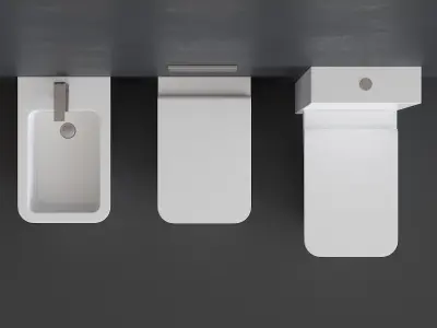 Alice Ceramica Hide WC Low-poly 3D model