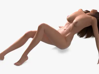  Nude Female Rigged for Maya 