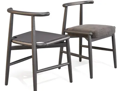 Meridiani Emilia - Dining Chairs Low-poly 3D model