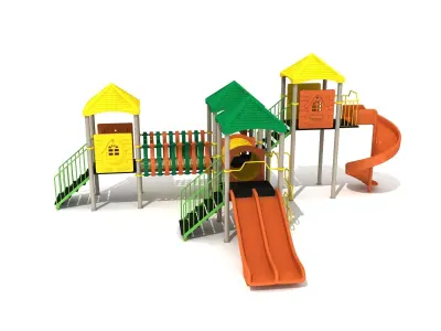 Metal Modern Play Park 036 3D model