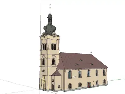 Architecture-Religion-God-Culture-Temple-0128 church 3D model