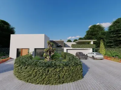 Casa Scene-villa-modern house 3D model 28