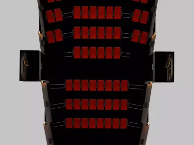 Theater 1 at the movie theater 3D model