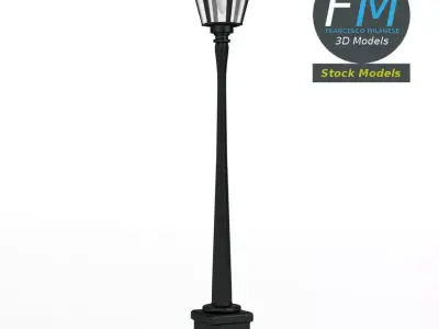 Garden lamp post 1 3D model