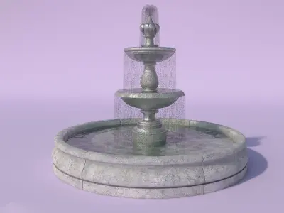 Fountain 3D model shop