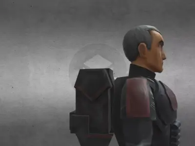 Crosshair Bad Batch Low-poly 3D model